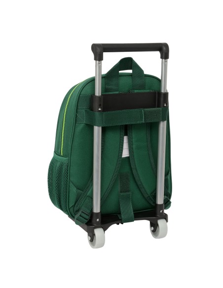 Cartable à roulettes Real Betis Balompié Vert 28 x 34 x 10 cm