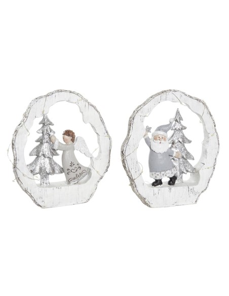 Décorations de Noël DKD Home Decor Résine (17 x 4,5 x 19 cm) (2 Unités)