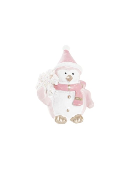 Décorations de Noël DKD Home Decor Résine Bonhomme de Neige (3,5 x 2,5 x 4 cm) (4 Unités)