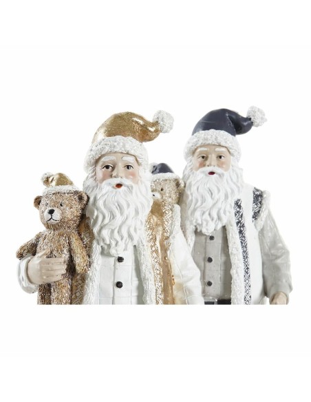 Décorations de Noël DKD Home Decor Résine Père Noël (12 x 9 x 27 cm) (2 Unités)