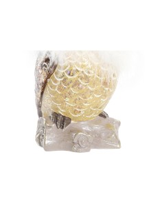 Décorations de Noël DKD Home Decor Hibou Résine (7,5 x 7,5 x 14 cm) (2 Unités) 2