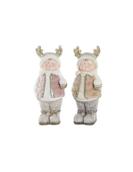 Décorations de Noël DKD Home Decor Enfants Magnésium (20,5 x 18 x 49,5 cm) (2 Unités)