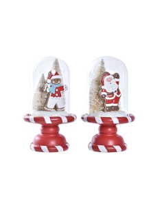 Décorations de Noël DKD Home Decor Résine (13,5 x 13,5 x 23,5 cm) (2 Unités)