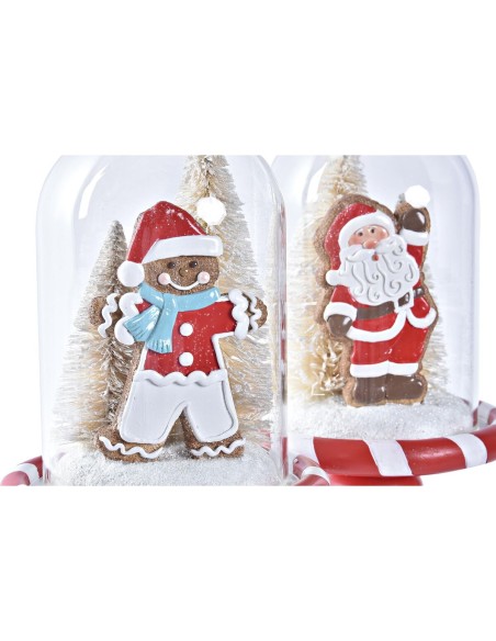 Décorations de Noël DKD Home Decor Résine (13,5 x 13,5 x 23,5 cm) (2 Unités)
