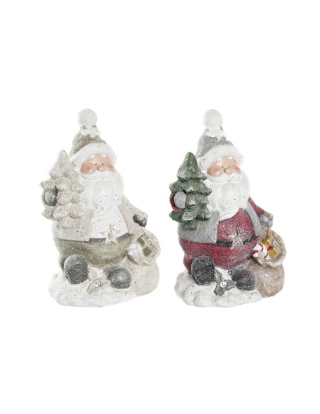 Décorations de Noël DKD Home Decor Père Noël Magnésium (27 x 20 x 43 cm) (2 Unités)