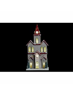 Décorations de Noël DKD Home Decor Maison MDF (13 x 8 x 28 cm) (2 Unités) 2