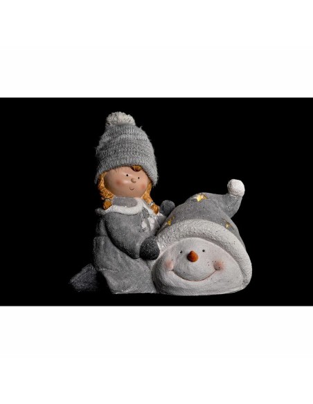 Décorations de Noël DKD Home Decor Polyester Magnésium (36 x 22 x 33 cm) (4 Unités)