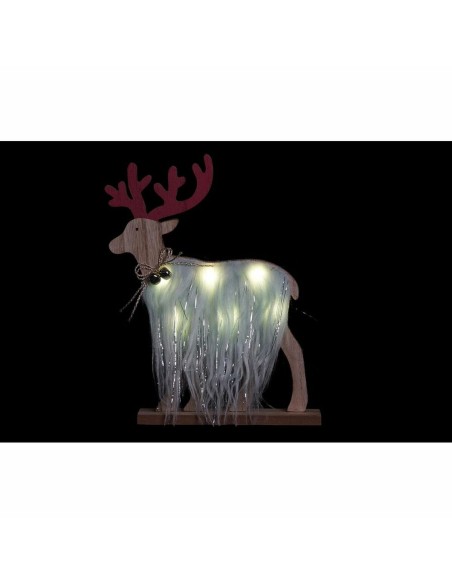 Décorations de Noël DKD Home Decor Polyester MDF Renne (23 x 5 x 16 cm) (4 Unités)