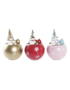 Décorations de Noël DKD Home Decor MDF (8 x 8 x 11 cm) (3) (3 Unités)