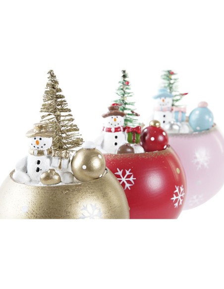 Décorations de Noël DKD Home Decor MDF (8 x 8 x 11 cm) (3) (3 Unités)