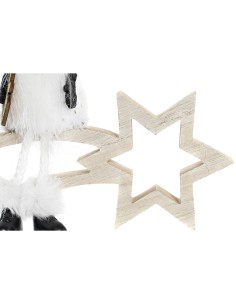 Étoile de Noël DKD Home Decor Polyester MDF Étoile (2 Unités) (18 x 6 x 19 cm) 2