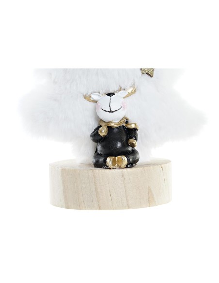 Décorations de Noël DKD Home Decor Arbre Polyester MDF Résine (12 x 8 x 15,5 cm) (2 Unités)