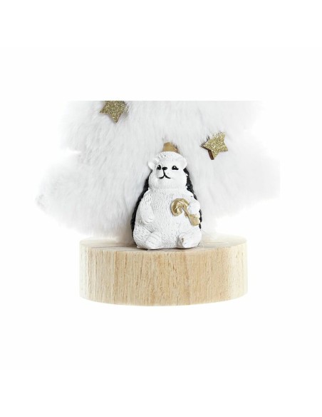 Décorations de Noël DKD Home Decor Arbre Polyester MDF Résine (12 x 8 x 15,5 cm) (2 Unités)