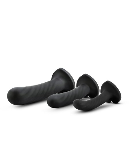 Gode Blush Temptasia Noir 3 Pièces