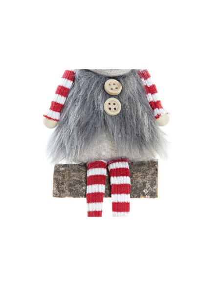 Décorations de Noël DKD Home Decor Polyester Renne (8 x 14 x 19 cm) (2 Unités)