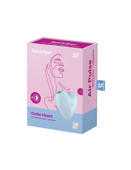Aspirateur à clitoris Satisfyer Cutie Heart Bleu