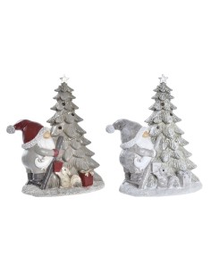 Décorations de Noël DKD Home Decor Arbre Résine (15 x 10 x 18 cm) (2 Unités)
