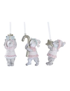 Décorations de Noël DKD Home Decor Résine (5 x 3 x 8,5 cm) (3) (3 Unités)