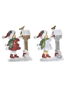 Décorations de Noël DKD Home Decor Résine (11,5 x 6 x 13,5 cm) (2 Unités)