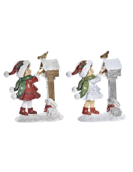 Décorations de Noël DKD Home Decor Résine (11,5 x 6 x 13,5 cm) (2 Unités)