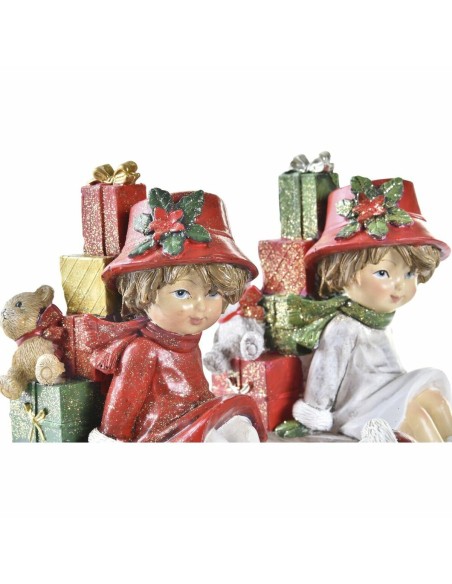 Décorations de Noël DKD Home Decor Résine (14,5 x 7 x 12,5 cm) (2 Unités)