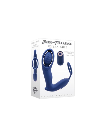 Plug Anal Zero Tolerance Zero Tolerance Bleu (12,9 cm)