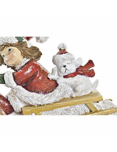 Décorations de Noël DKD Home Decor Résine (13 x 6 x 10,5 cm) (2 Unités)