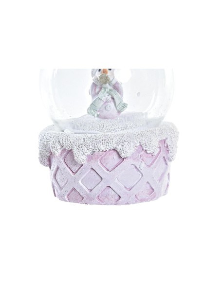 Boule de Noël DKD Home Decor Verre Résine (2 Unités) (7 x 7 x 9 cm)