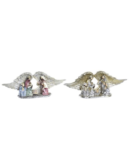 Décorations de Noël DKD Home Decor Résine (27,5 x 7 x 10,5 cm) (2 Unités)
