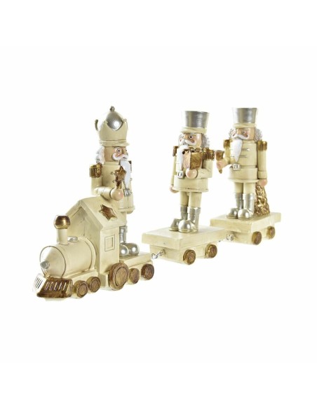 Décorations de Noël DKD Home Decor Résine Train (28 x 5 x 12 cm) (2 Unités)