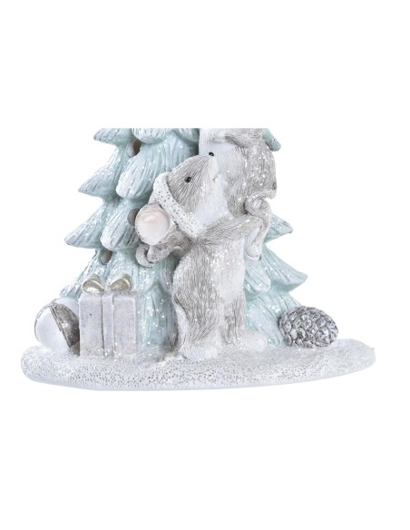 Décorations de Noël DKD Home Decor Souris Résine (13 x 8,5 x 16 cm) (2 Unités)