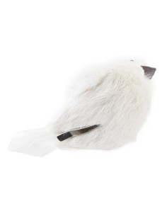 Décorations de Noël DKD Home Decor Mousse Oiseau Plume (10 x 6 x 8 cm) (2 Unités) 2