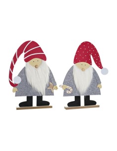 Décorations de Noël DKD Home Decor MDF Feutre (34 x 6 x 64 cm) (2 Unités)