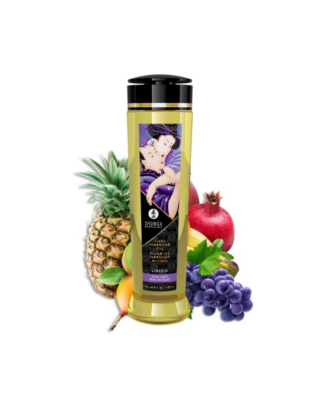 Huile de massage érotique Shunga 240 ml Fruits exotiques