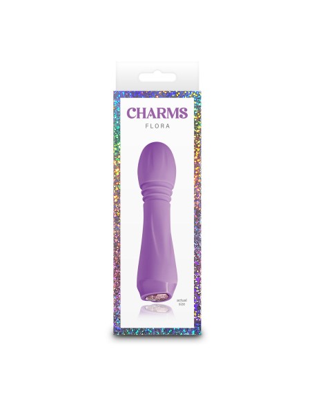 Mini Vibromasseur NS Novelties Charms Flora Violet Rose