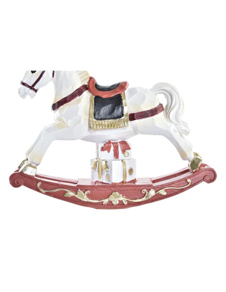 Décorations de Noël DKD Home Decor Cheval Résine (14 x 4 x 11 cm) (2 Unités)