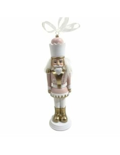 Décorations de Noël DKD Home Decor Résine Casse-Noisette (3 x 3 x 12 cm) (2 Unités)
