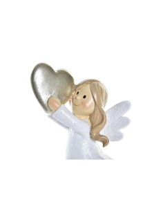 Décorations de Noël DKD Home Decor Résine Ange (6 x 5,5 x 11,5 cm) (2 Unités) 2