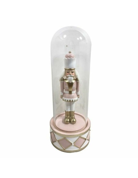 Décorations de Noël DKD Home Decor Verre Résine Casse-Noisette (10 x 10 x 26 cm) (2 Unités)