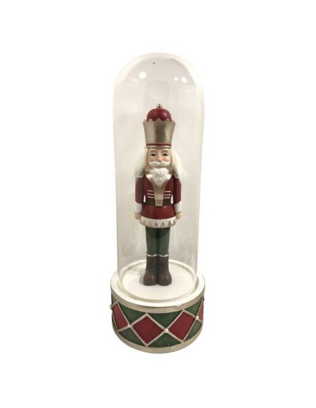 Décorations de Noël DKD Home Decor Verre Résine Casse-Noisette (10 x 10 x 26 cm) (2 Unités)