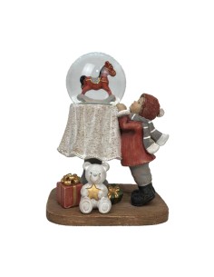 Décorations de Noël DKD Home Decor Résine (12,5 x 9,5 x 16 cm) (2 Unités) 2