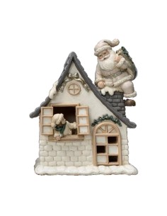 Décorations de Noël DKD Home Decor Résine (16 x 8 x 18,5 cm) (2 Unités)
