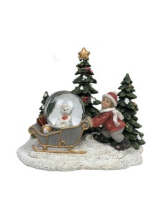 Décorations de Noël DKD Home Decor Résine (16 x 12,5 x 14,5 cm) (2 Unités)