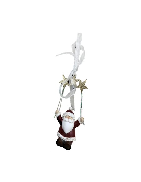 Décorations de Noël DKD Home Decor Résine Père Noël (6,5 x 4 x 13,5 cm) (6 Unités)