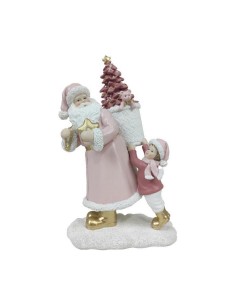 Décorations de Noël DKD Home Decor Résine Père Noël (2 Unités) (12 x 9 x 19 cm) 2