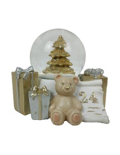 Décorations de Noël DKD Home Decor Résine Ours (11 x 9 x 9 cm) (2 Unités)