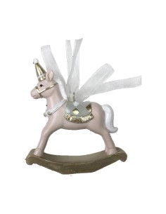 Décorations de Noël DKD Home Decor Cheval Résine (6,5 x 3 x 9 cm) (2 Unités)