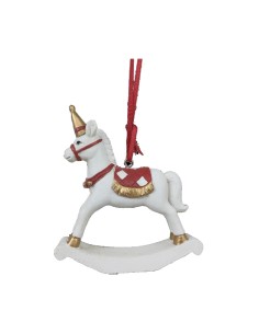 Décorations de Noël DKD Home Decor Cheval Résine (6,5 x 3 x 9 cm) (2 Unités) 2