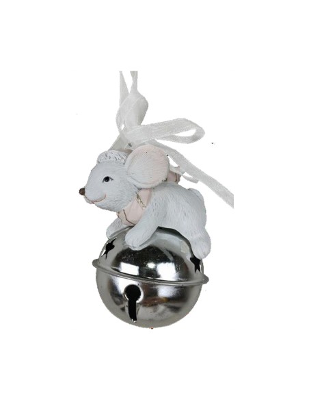 Décorations de Noël DKD Home Decor Souris Résine (7 x 4,5 x 9 cm) (6 Unités)