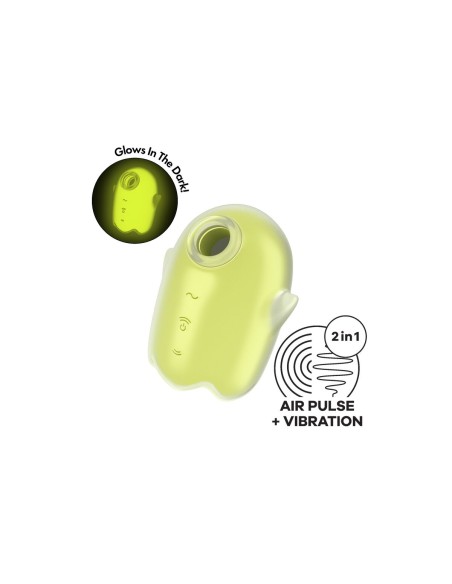 Aspirateur à clitoris Satisfyer Glowing Ghost Jaune